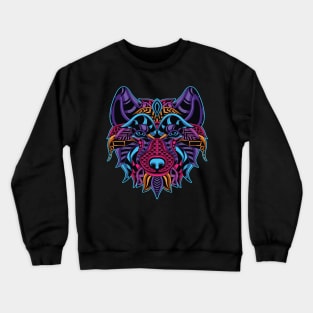 Neon Wolf Crewneck Sweatshirt